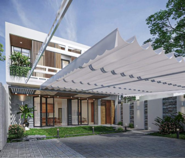 Thi Công Mái Hiên Trước Sân Nhà